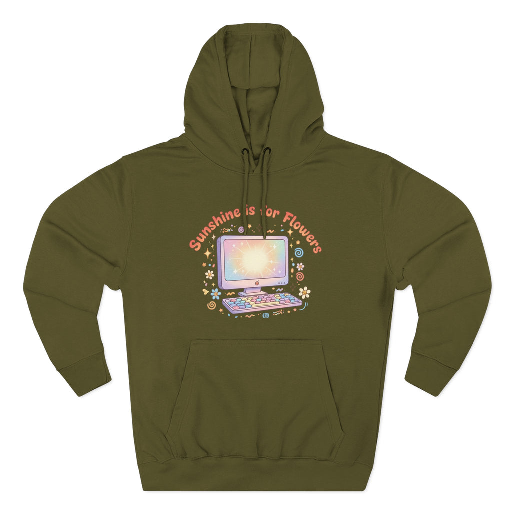 Sunshine Is For Flowers Computer Hoodie — Pastel Gamer Fleece