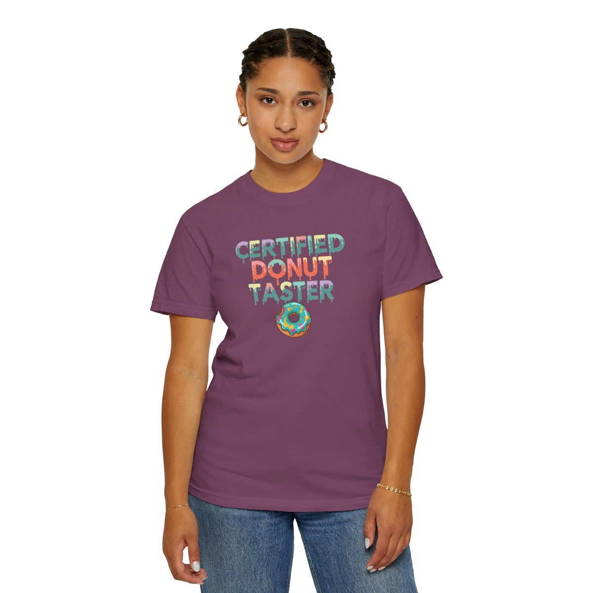 Certified Donut Taster T-Shirt | Funny Food Lover Tee | Cute Bakery Gift for Her