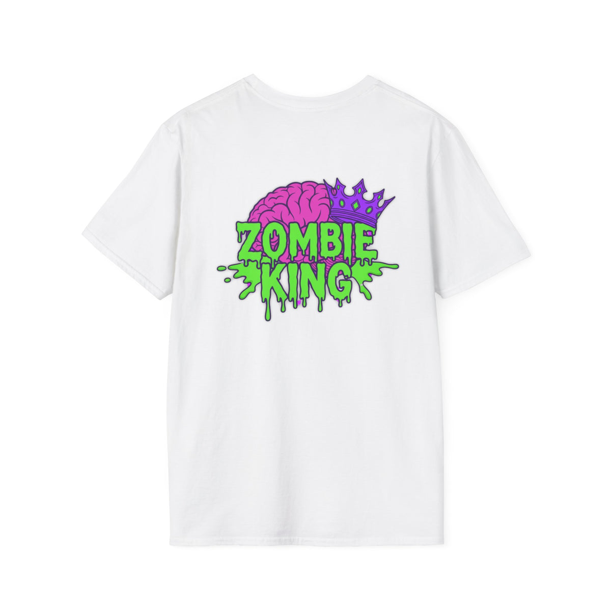 Zombie King T-Shirt — Retro Neon Graphic Tee