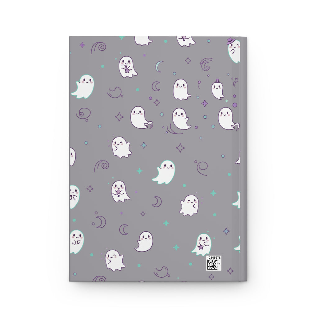 Let’s Hang Out and Talk to Ghosts Hardcover Journal — Cute Paranormal Notebook