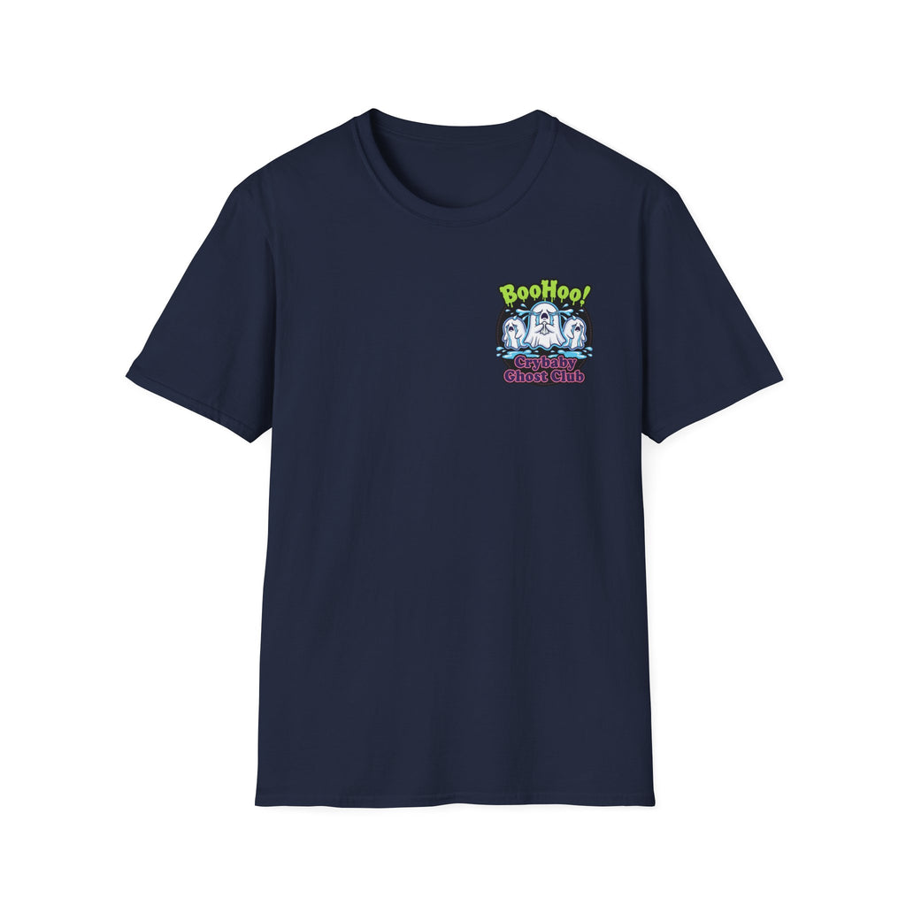 Ghost Club Tee — "BooHoo!" Haunted Crew Graphic T-Shirt