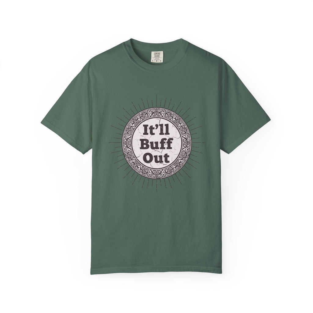 It'll Buff Out T-Shirt — Vintage Sunburst Graphic Tee
