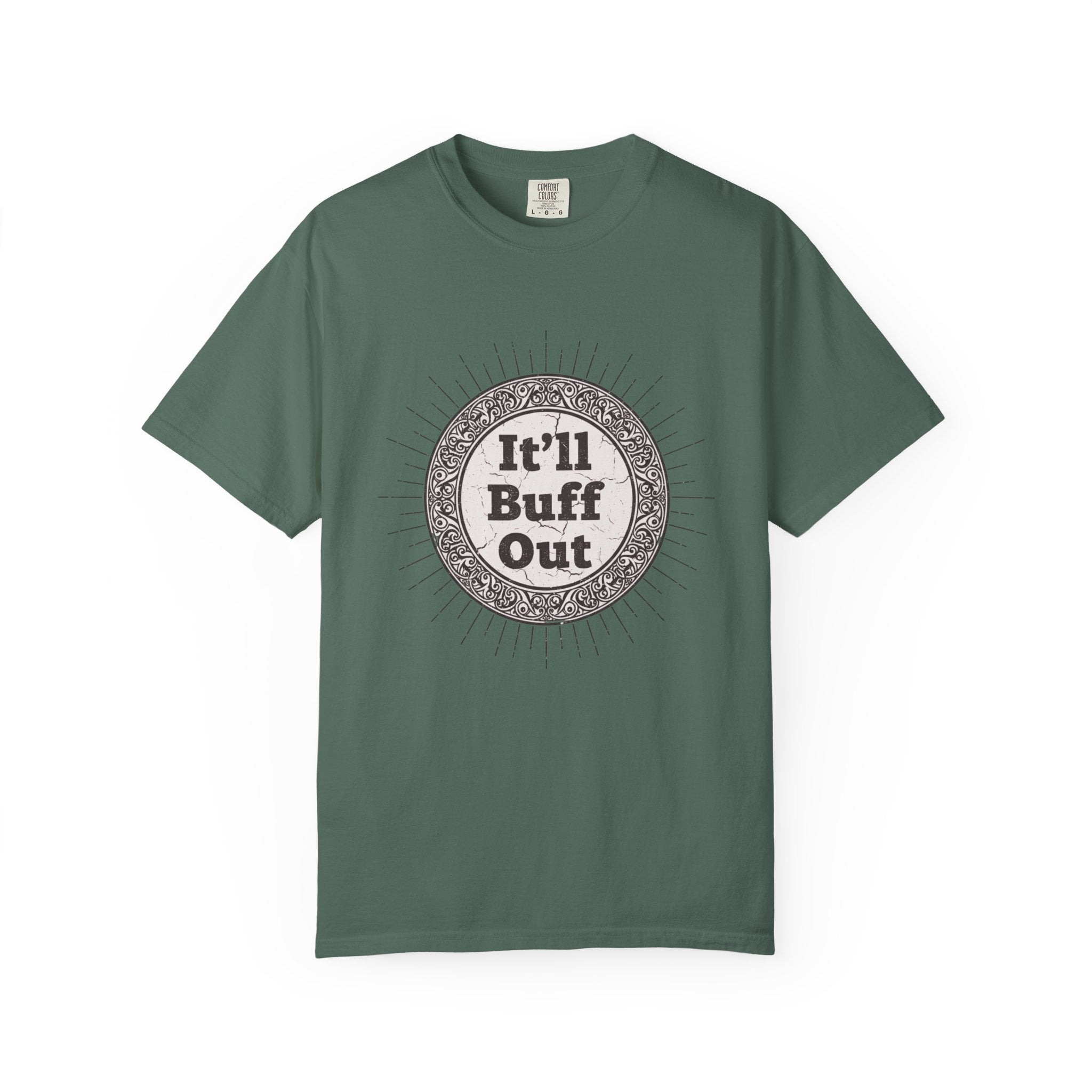 It'll Buff Out T-Shirt — Vintage Sunburst Graphic Tee