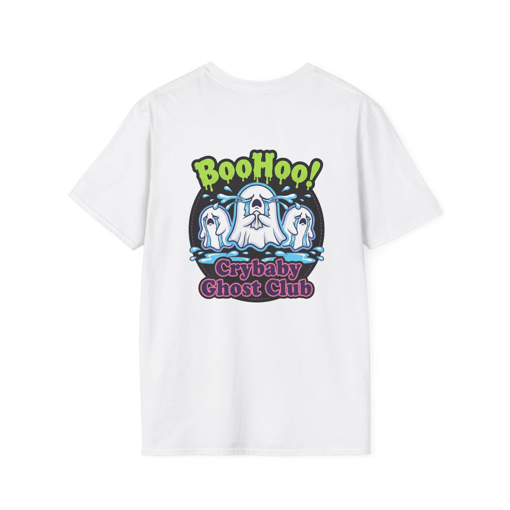 Ghost Club Tee — "BooHoo!" Haunted Crew Graphic T-Shirt