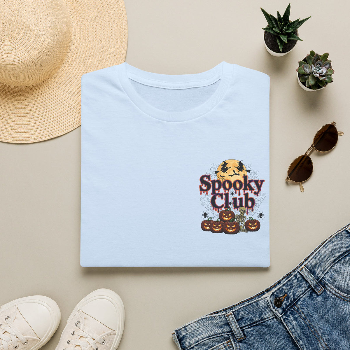 Spooky Club T-Shirt — Halloween Pumpkin Graphic Tee