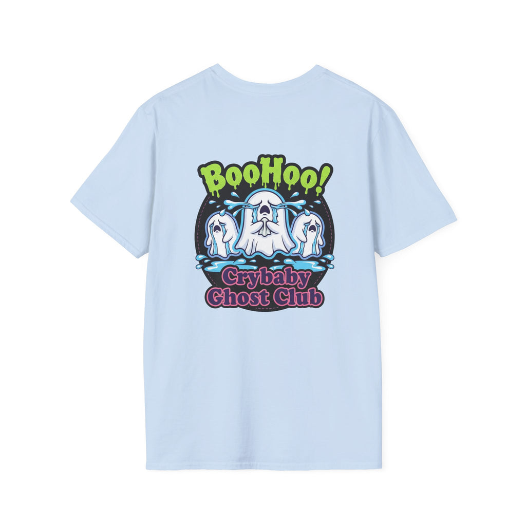Ghost Club Tee — "BooHoo!" Haunted Crew Graphic T-Shirt