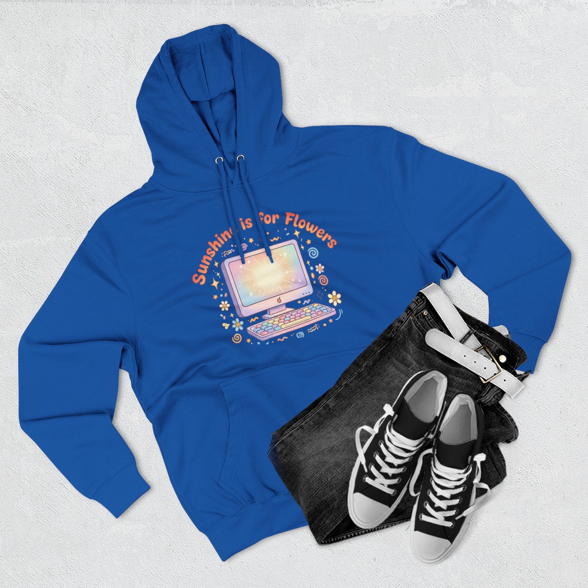 Sunshine Is For Flowers Computer Hoodie — Pastel Gamer Fleece