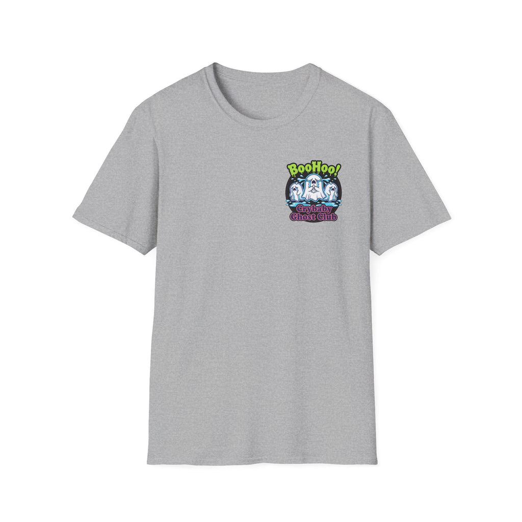 Ghost Club Tee — "BooHoo!" Haunted Crew Graphic T-Shirt