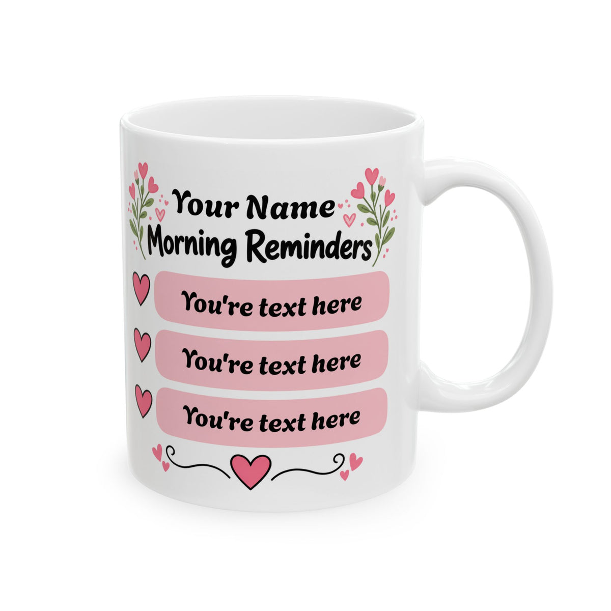 Personalized Morning Reminders Mug