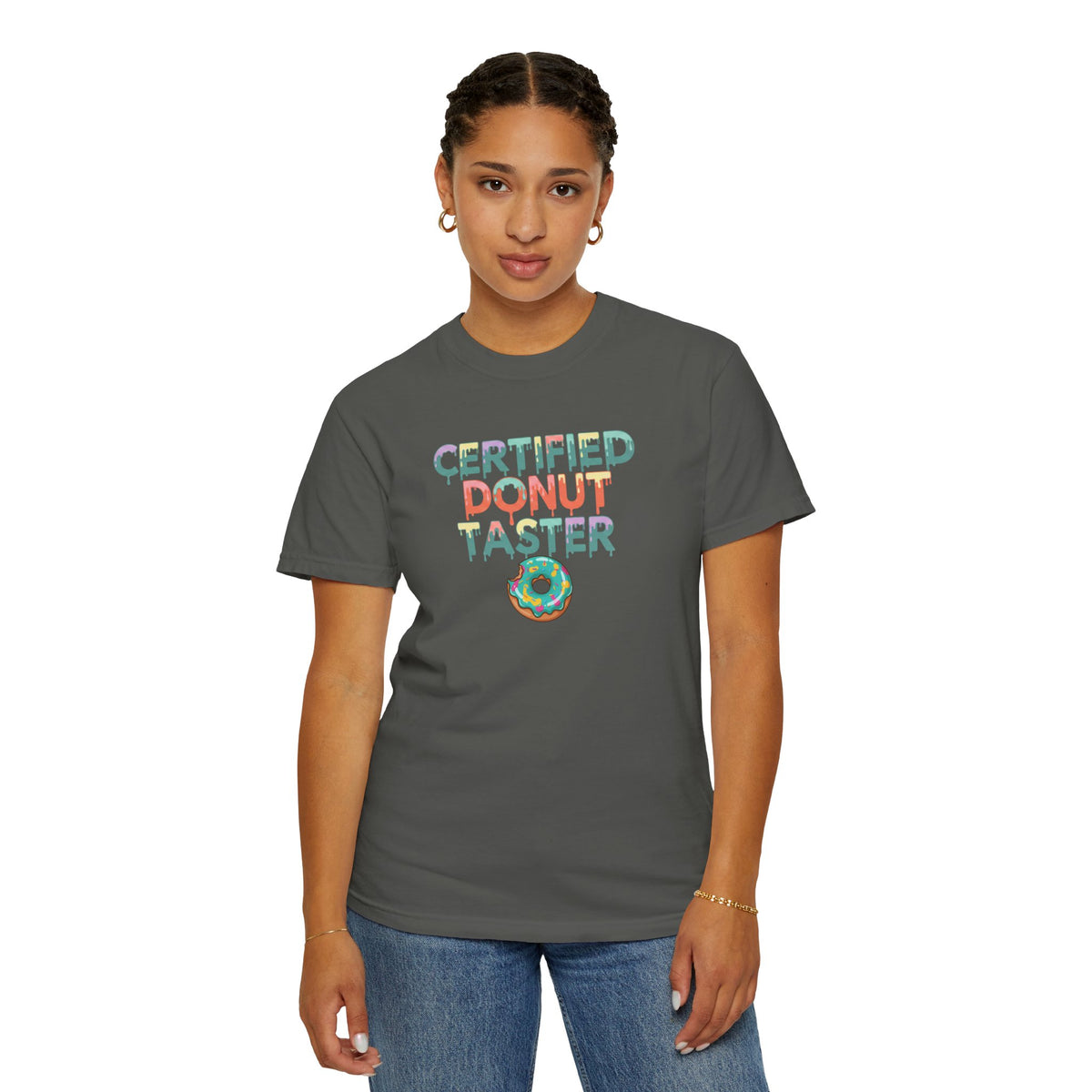 Certified Donut Taster T-Shirt | Funny Food Lover Tee | Cute Bakery Gift for Her