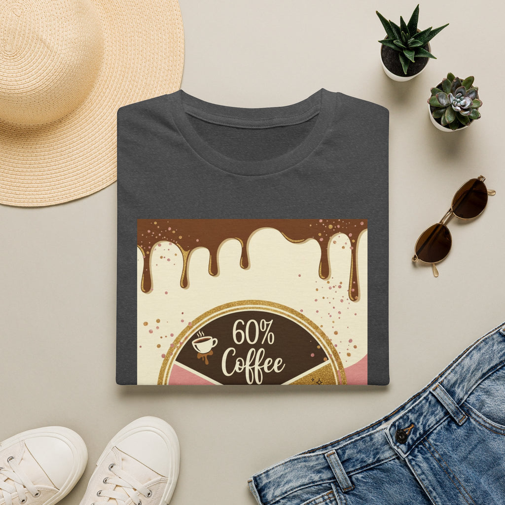 Coffee Pie Chart T‑Shirt — 60% Coffee, 30% Sarcasm, 10% Sparkle Graphic Tee