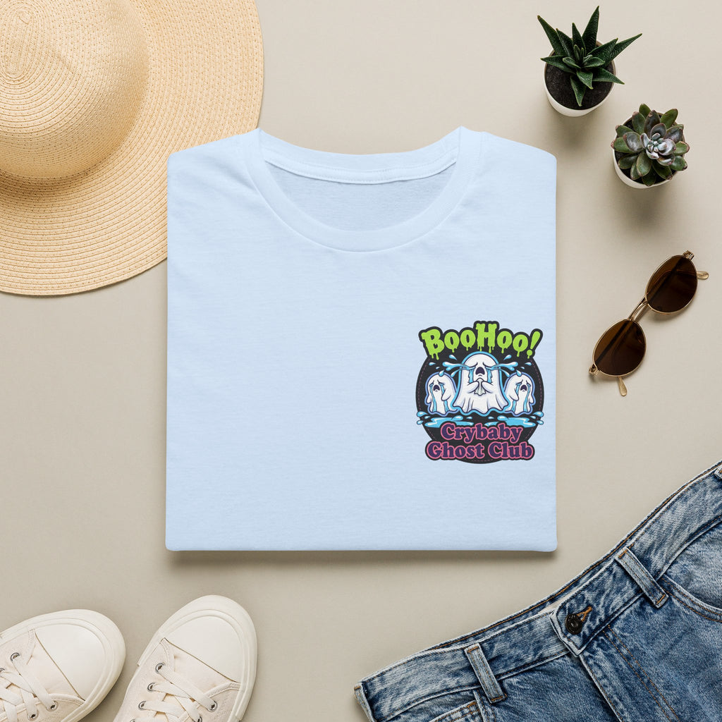 Ghost Club Tee — "BooHoo!" Haunted Crew Graphic T-Shirt