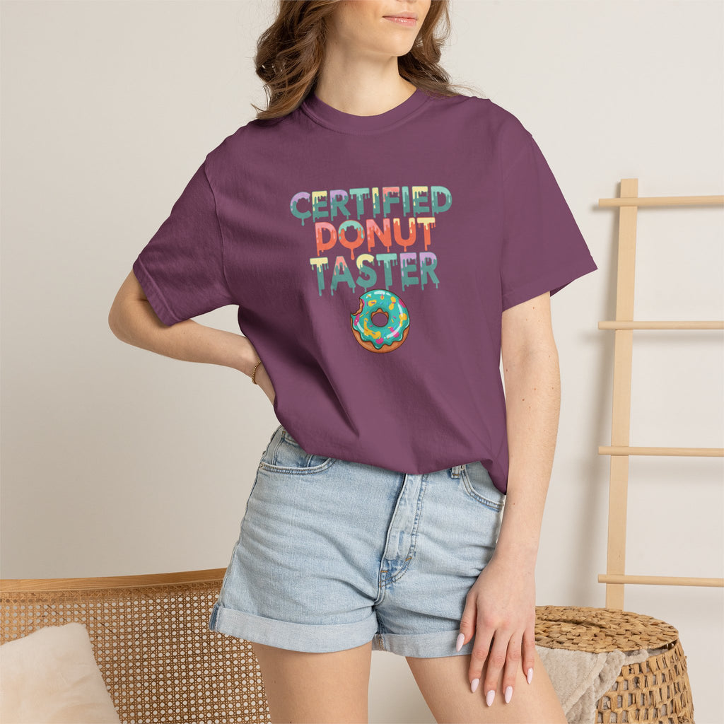 Certified Donut Taster T-Shirt | Funny Food Lover Tee | Cute Bakery Gift for Her