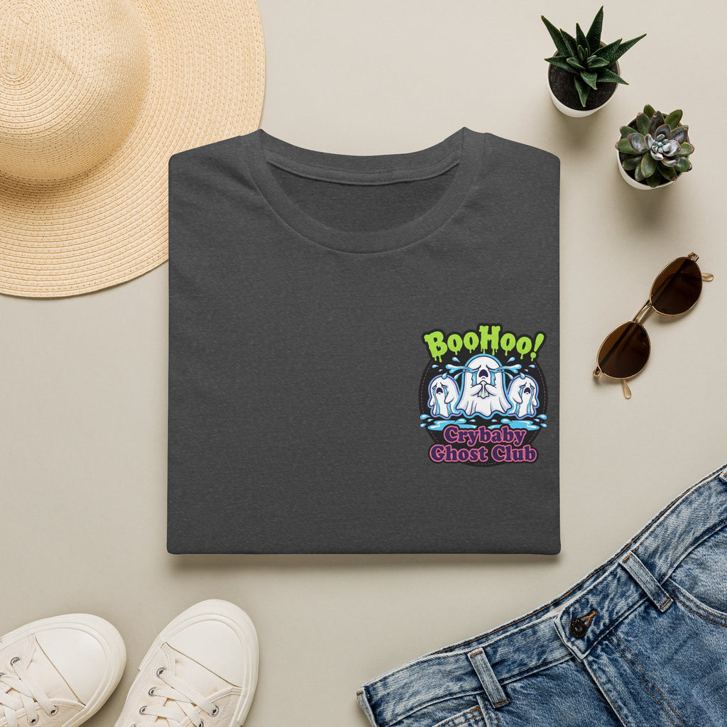 Ghost Club Tee — "BooHoo!" Haunted Crew Graphic T-Shirt