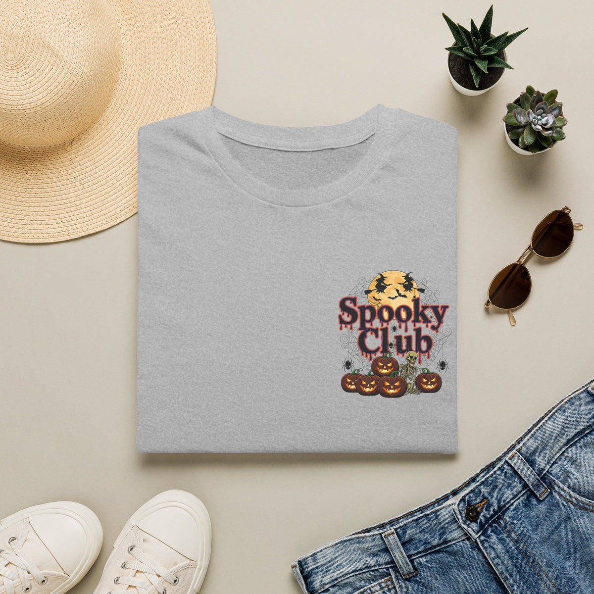 Spooky Club T-Shirt — Halloween Pumpkin Graphic Tee