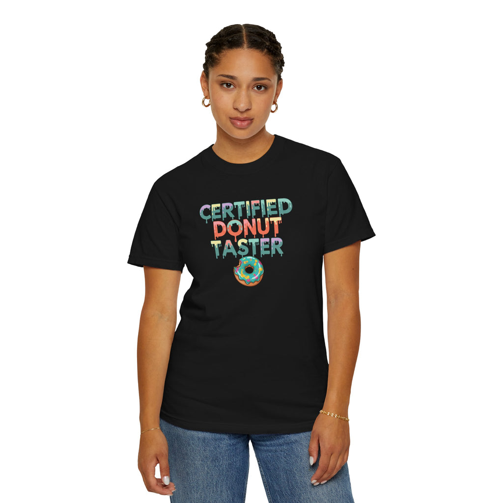 Certified Donut Taster T-Shirt | Funny Food Lover Tee | Cute Bakery Gift for Her