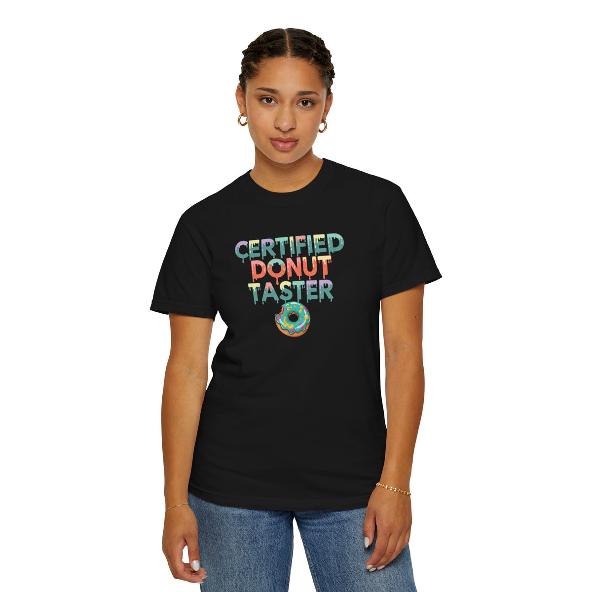 Certified Donut Taster T-Shirt | Funny Food Lover Tee | Cute Bakery Gift for Her