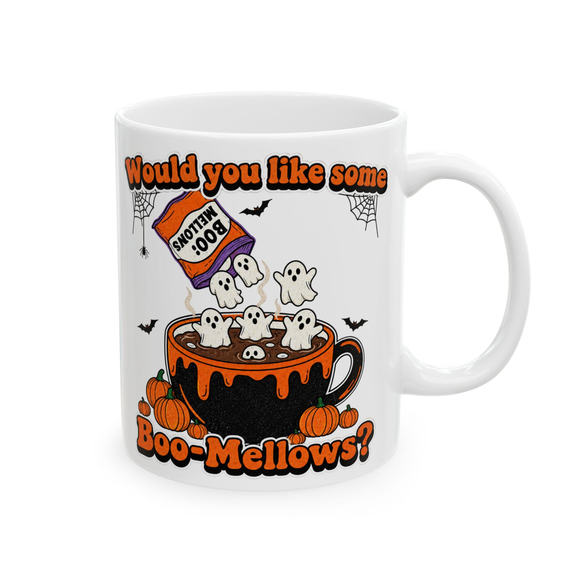Halloween Boo-Mallows White 11oz, 15oz Mug — "Would you like some Boo-Mellows?"