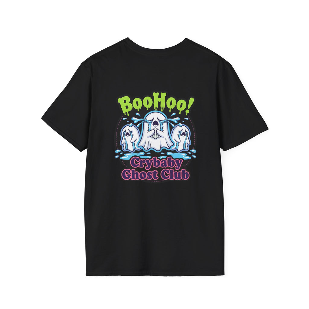 Ghost Club Tee — "BooHoo!" Haunted Crew Graphic T-Shirt
