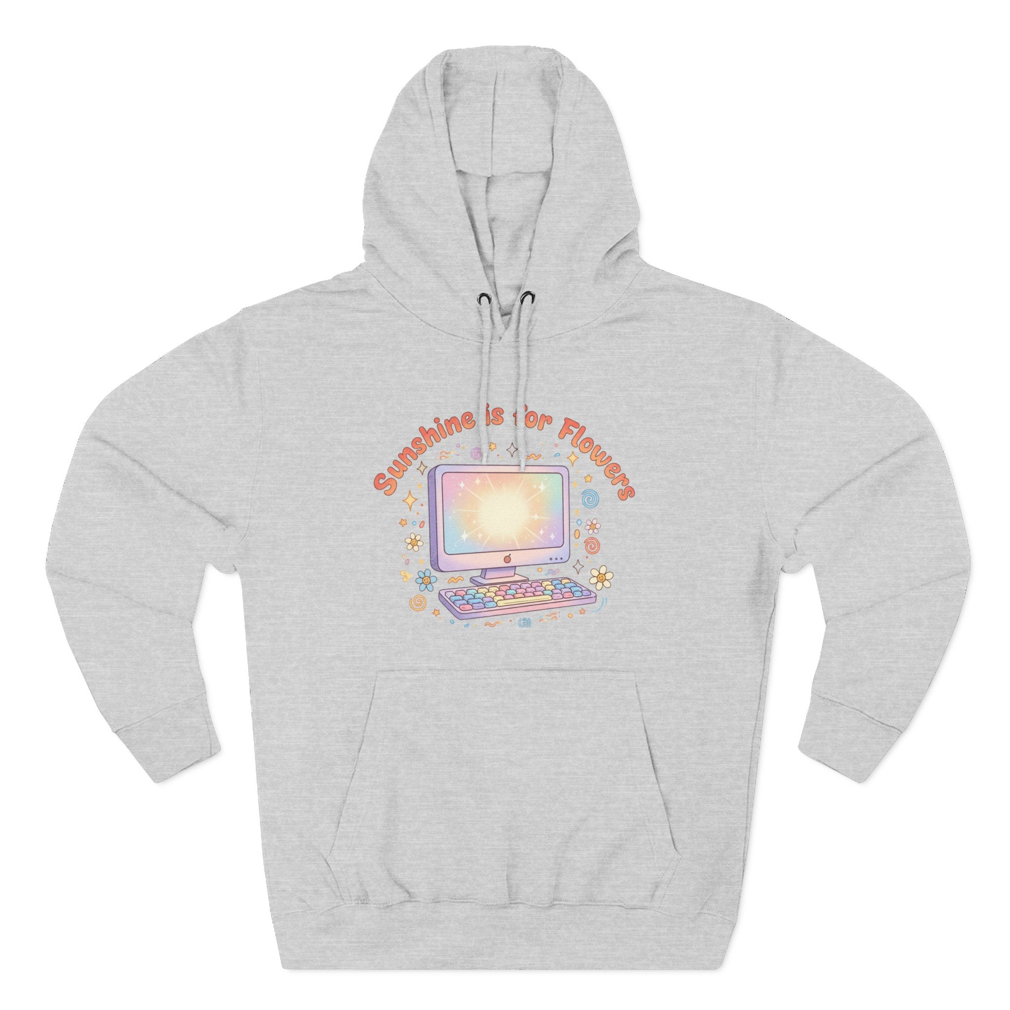 Sunshine Is For Flowers Computer Hoodie — Pastel Gamer Fleece
