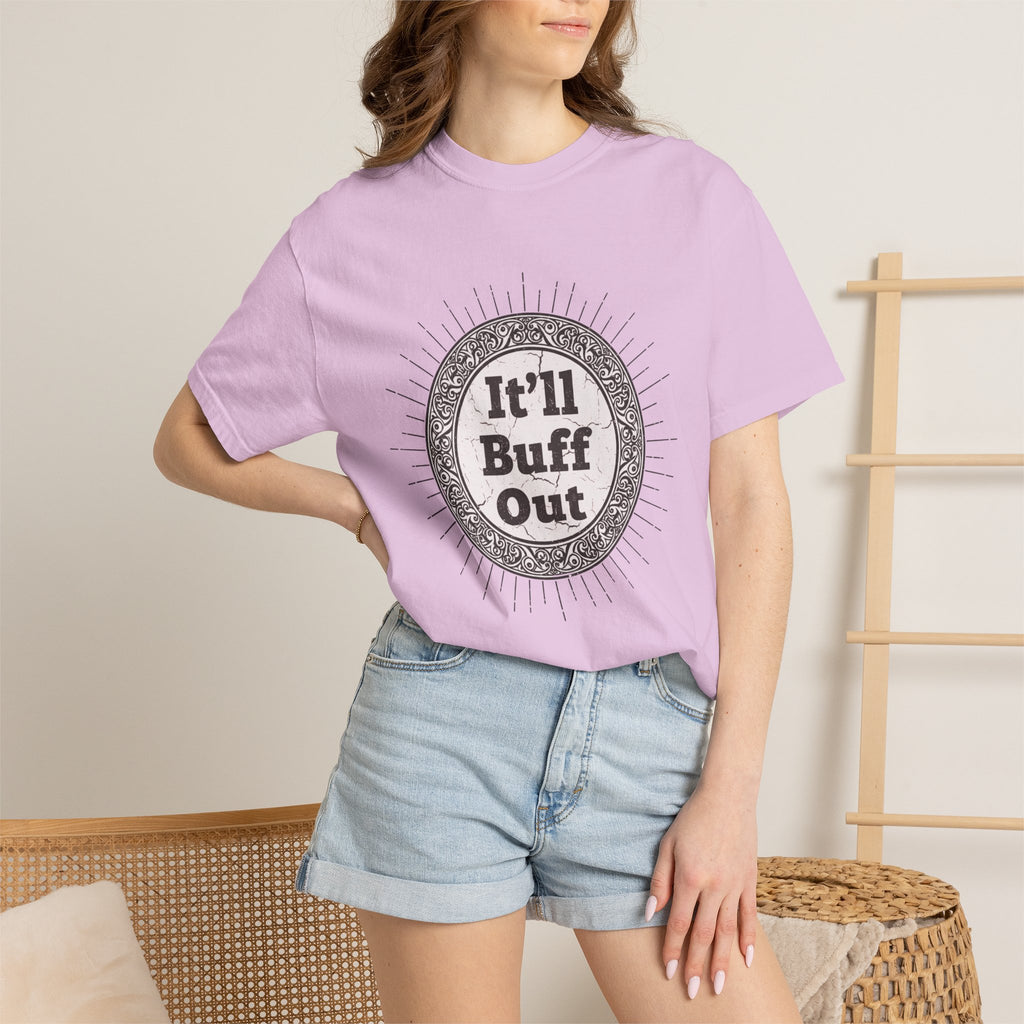 It'll Buff Out T-Shirt — Vintage Sunburst Graphic Tee