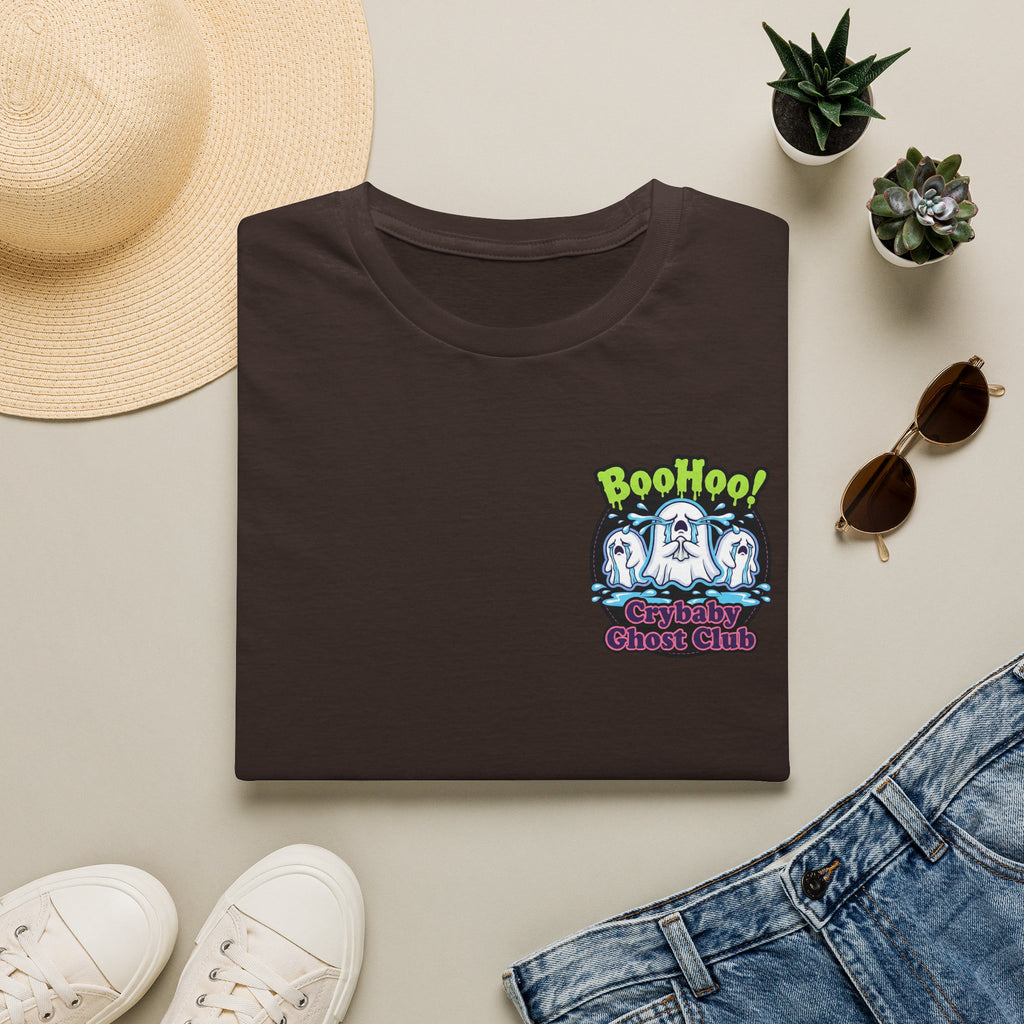 Ghost Club Tee — "BooHoo!" Haunted Crew Graphic T-Shirt