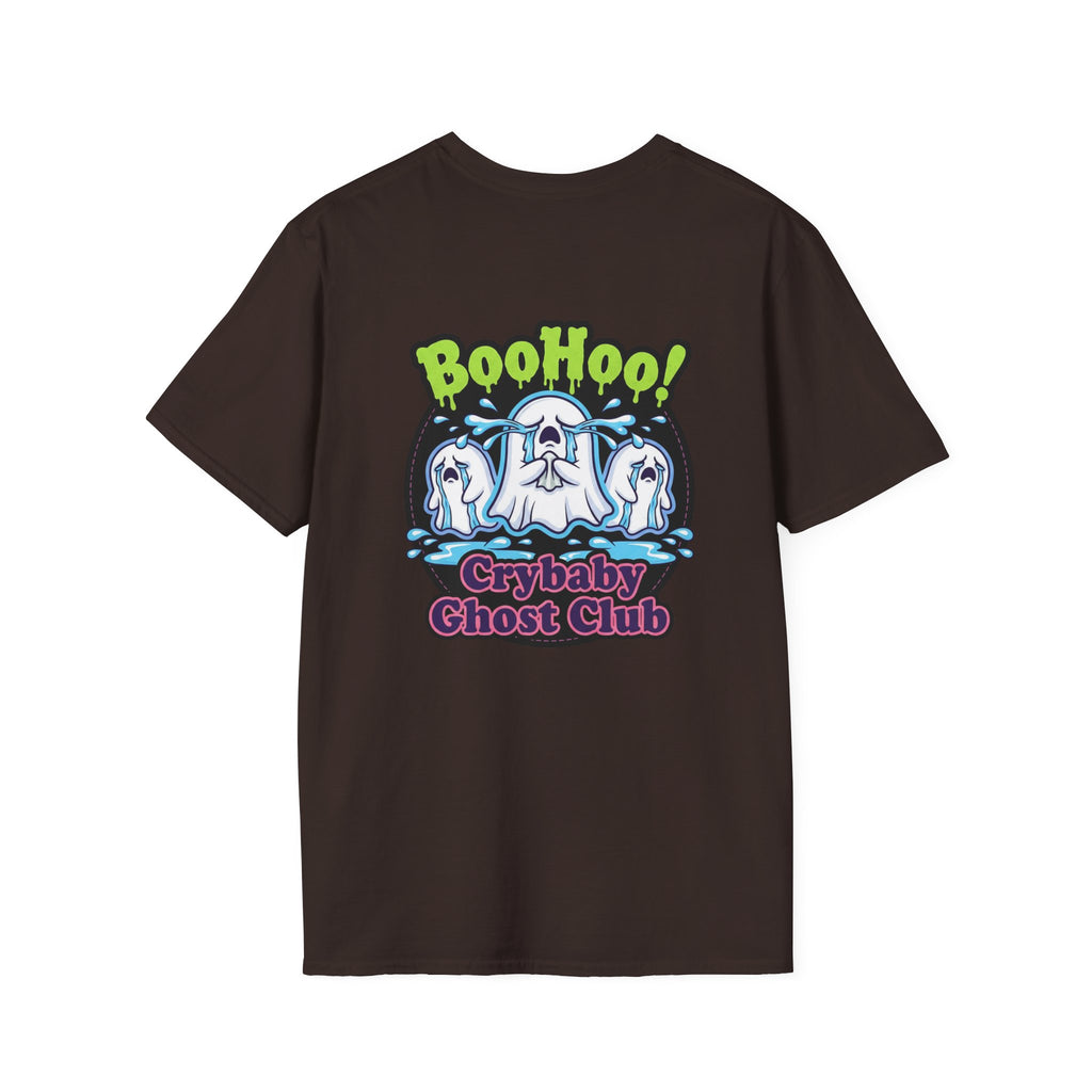 Ghost Club Tee — "BooHoo!" Haunted Crew Graphic T-Shirt
