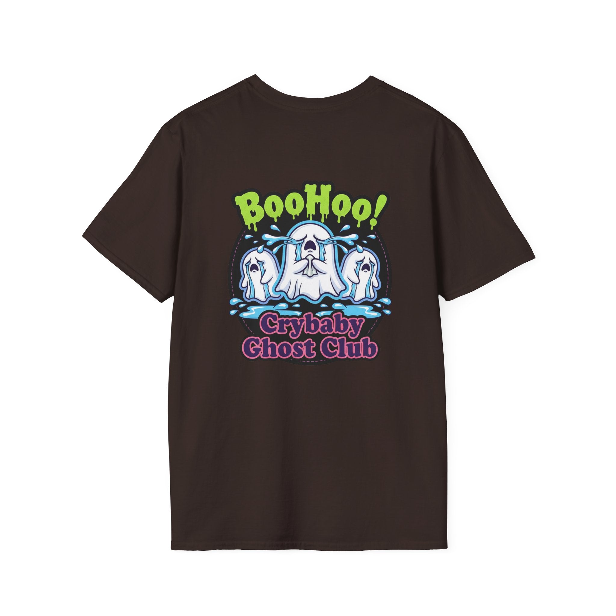 Ghost Club Tee — "BooHoo!" Haunted Crew Graphic T-Shirt