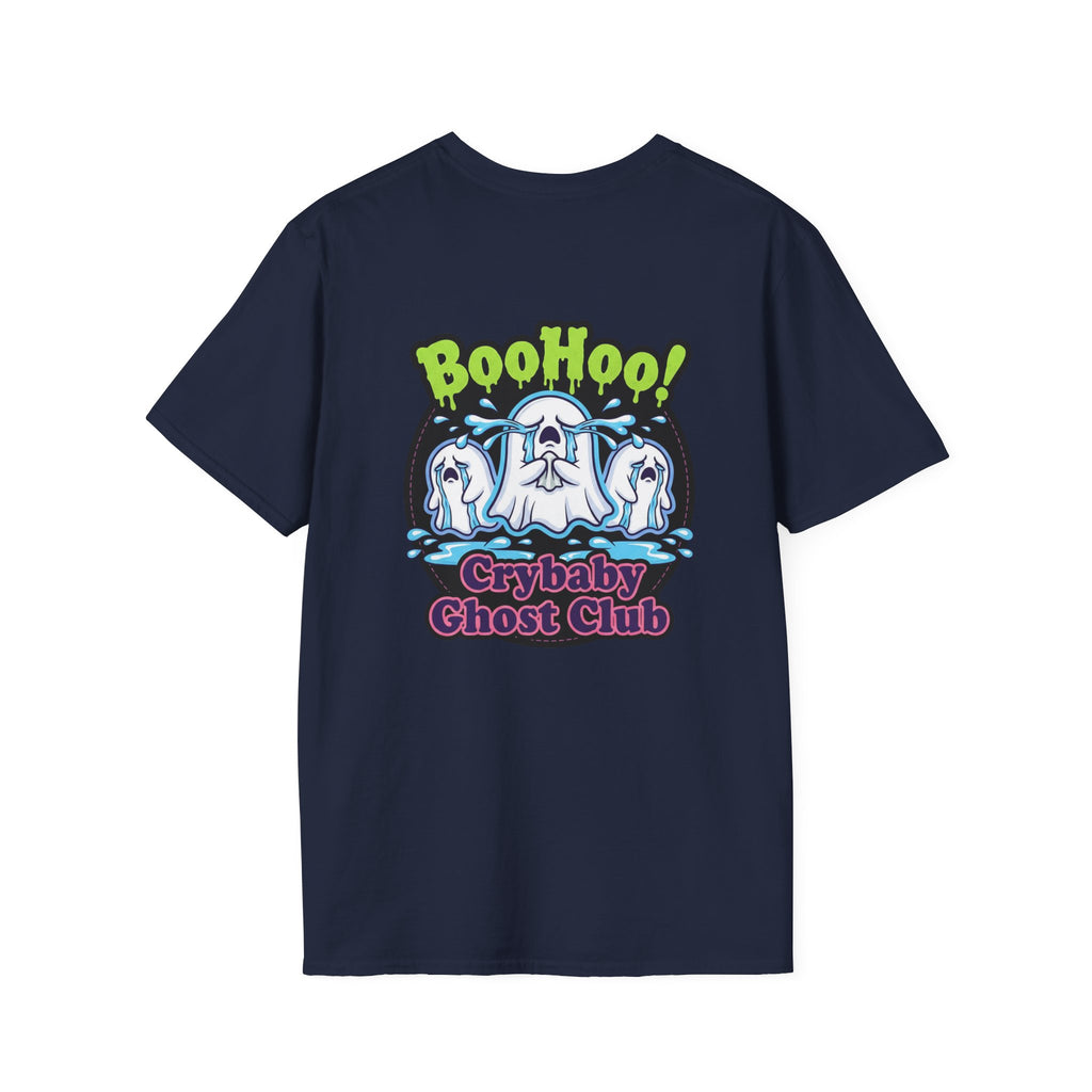 Ghost Club Tee — "BooHoo!" Haunted Crew Graphic T-Shirt