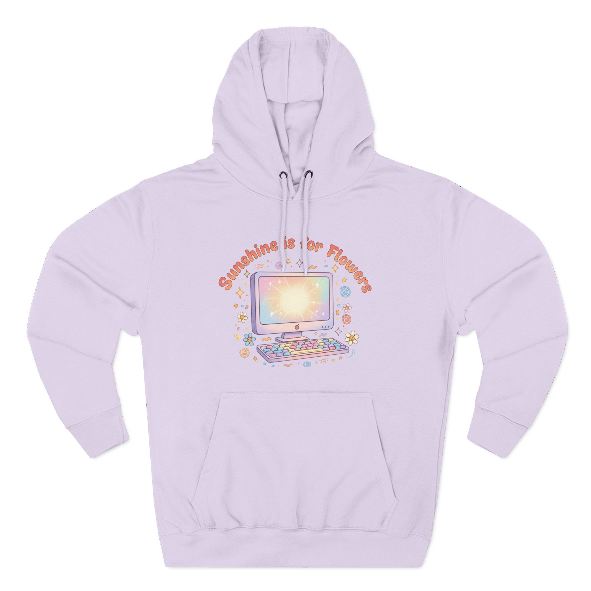 Sunshine Is For Flowers Computer Hoodie — Pastel Gamer Fleece