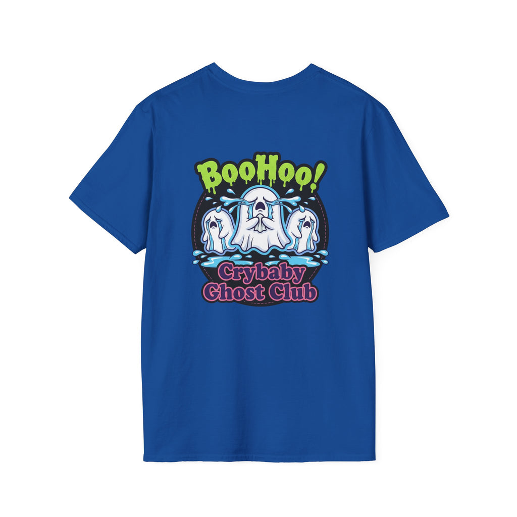 Ghost Club Tee — "BooHoo!" Haunted Crew Graphic T-Shirt