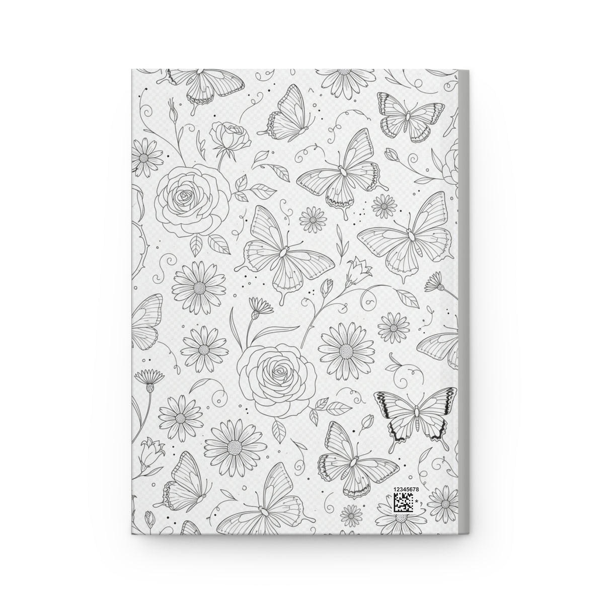Hardcover Journal — "Emerging From My Cocoon... Just Kidding" Butterfly & Floral Notebook