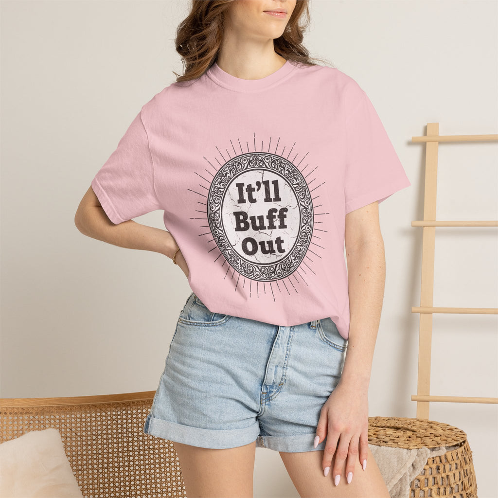 It'll Buff Out T-Shirt — Vintage Sunburst Graphic Tee