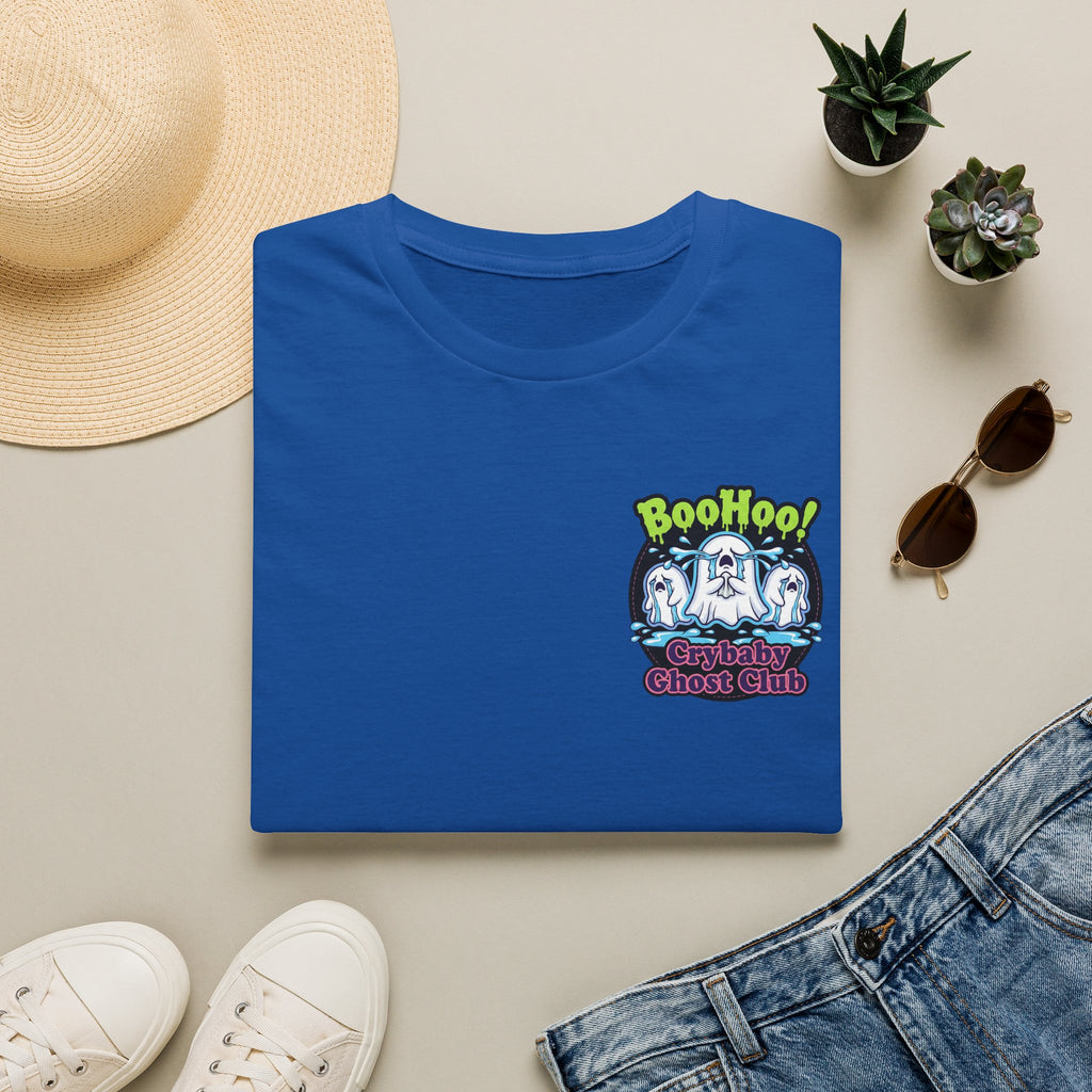 Ghost Club Tee — "BooHoo!" Haunted Crew Graphic T-Shirt
