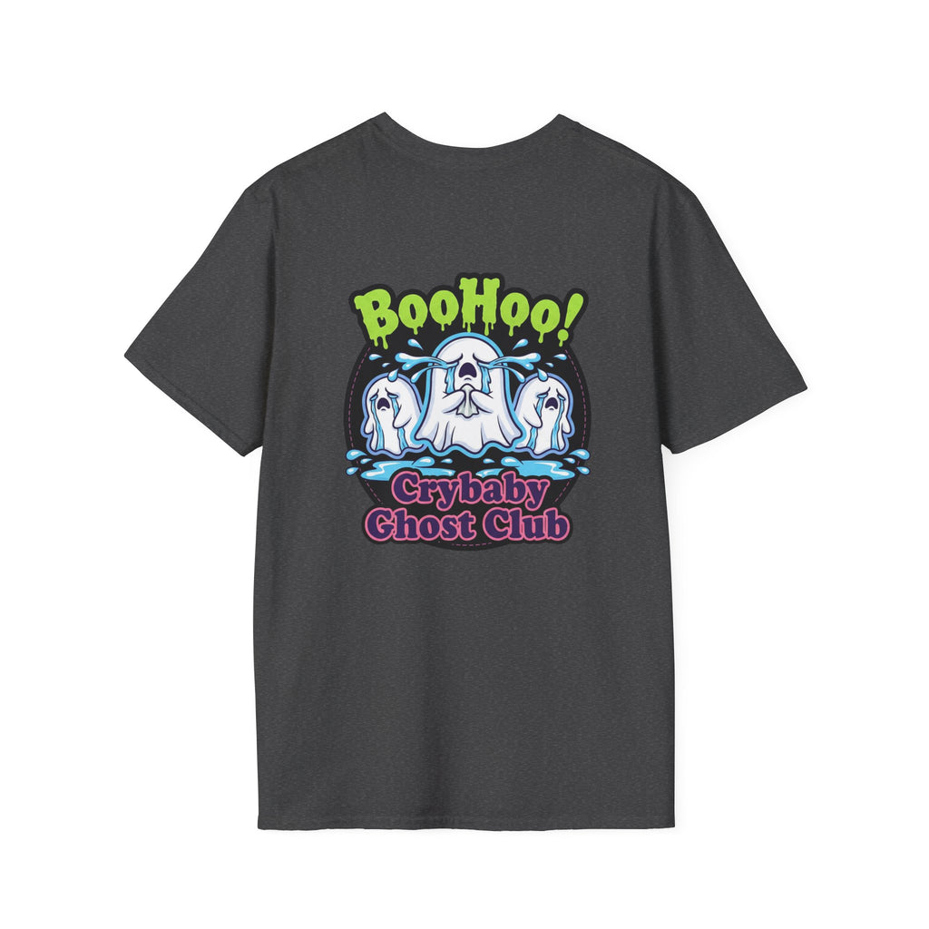 Ghost Club Tee — "BooHoo!" Haunted Crew Graphic T-Shirt
