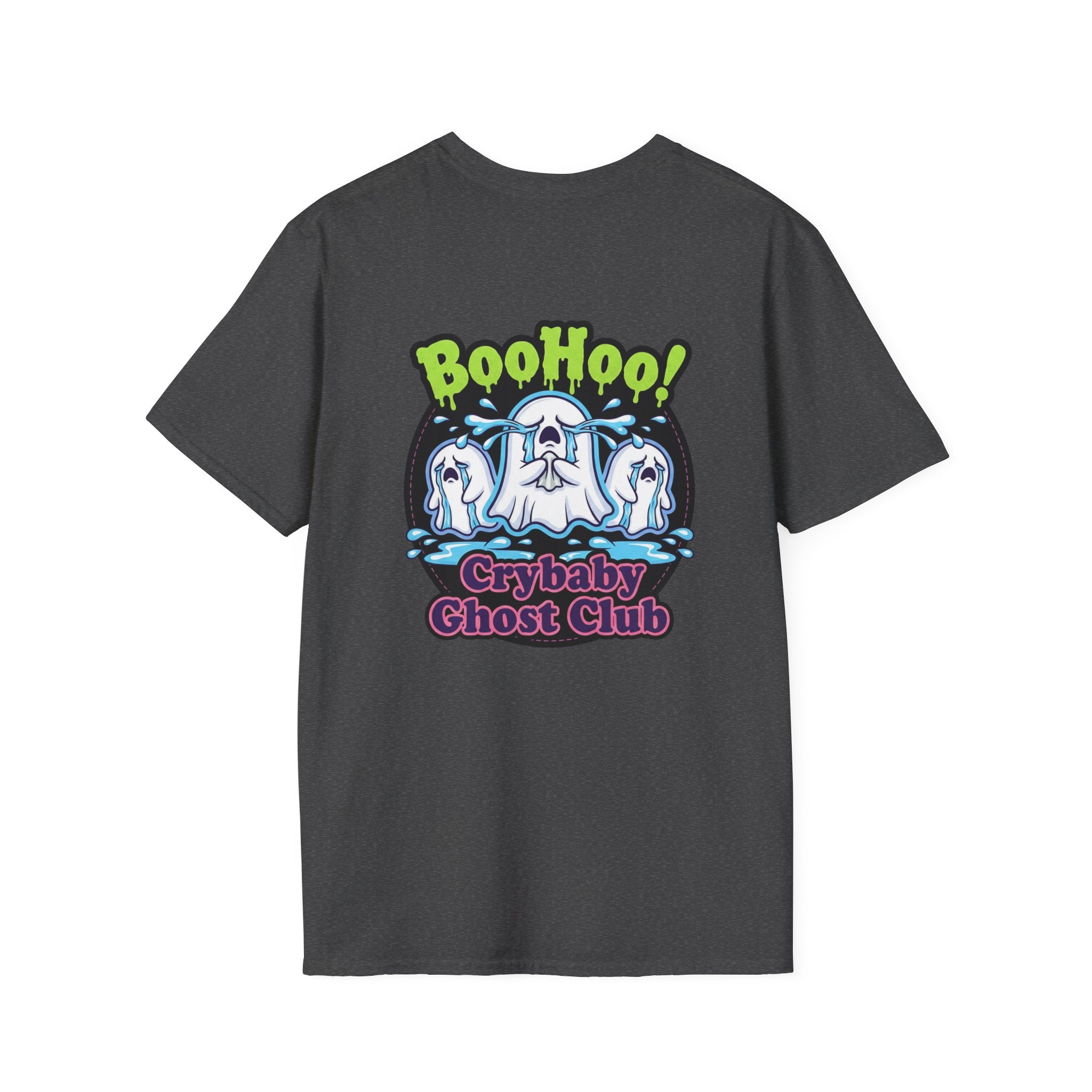 Ghost Club Tee — "BooHoo!" Haunted Crew Graphic T-Shirt