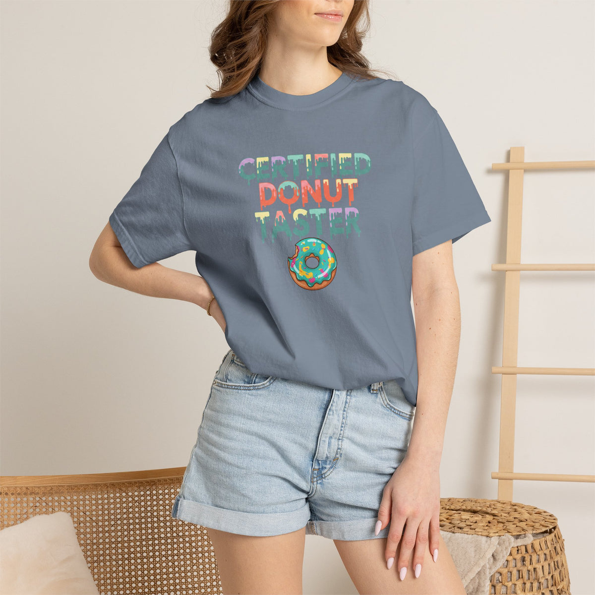 Certified Donut Taster T-Shirt | Funny Food Lover Tee | Cute Bakery Gift for Her