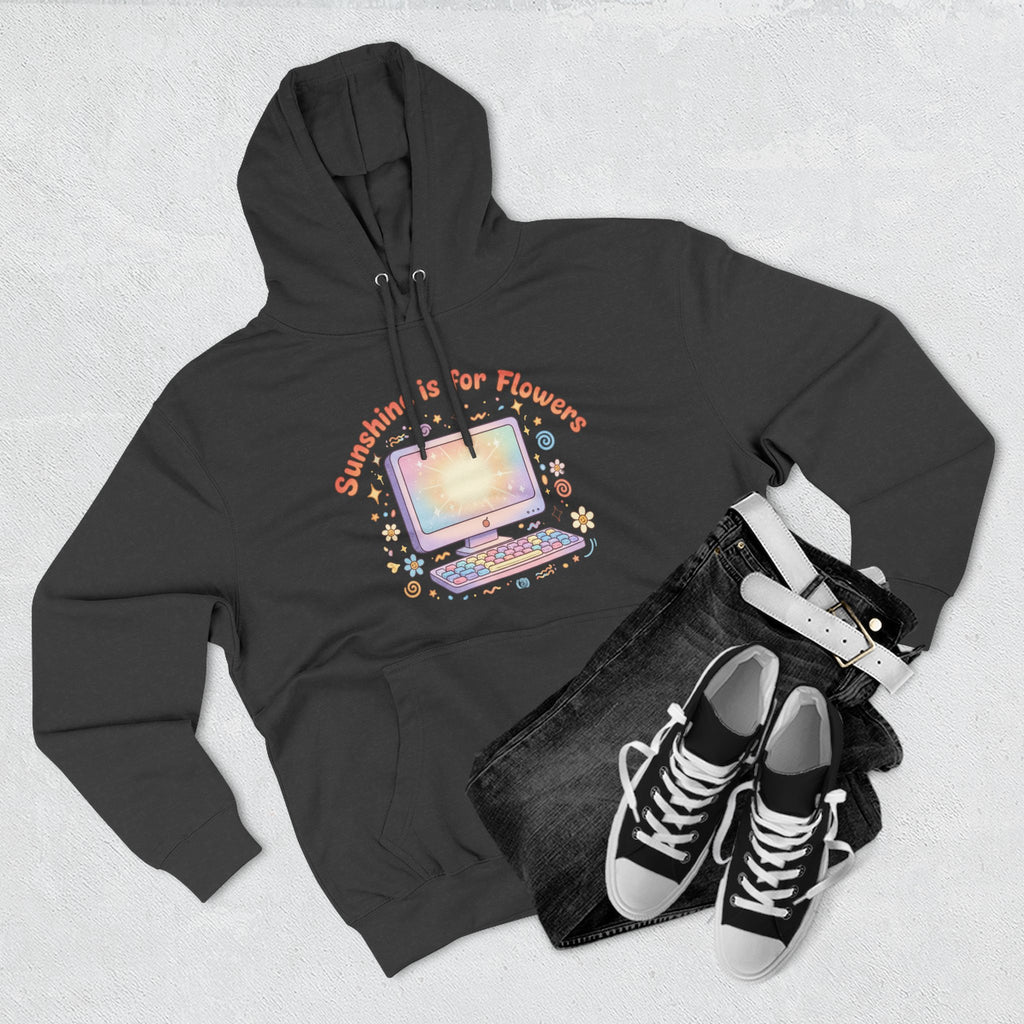 Sunshine Is For Flowers Computer Hoodie — Pastel Gamer Fleece