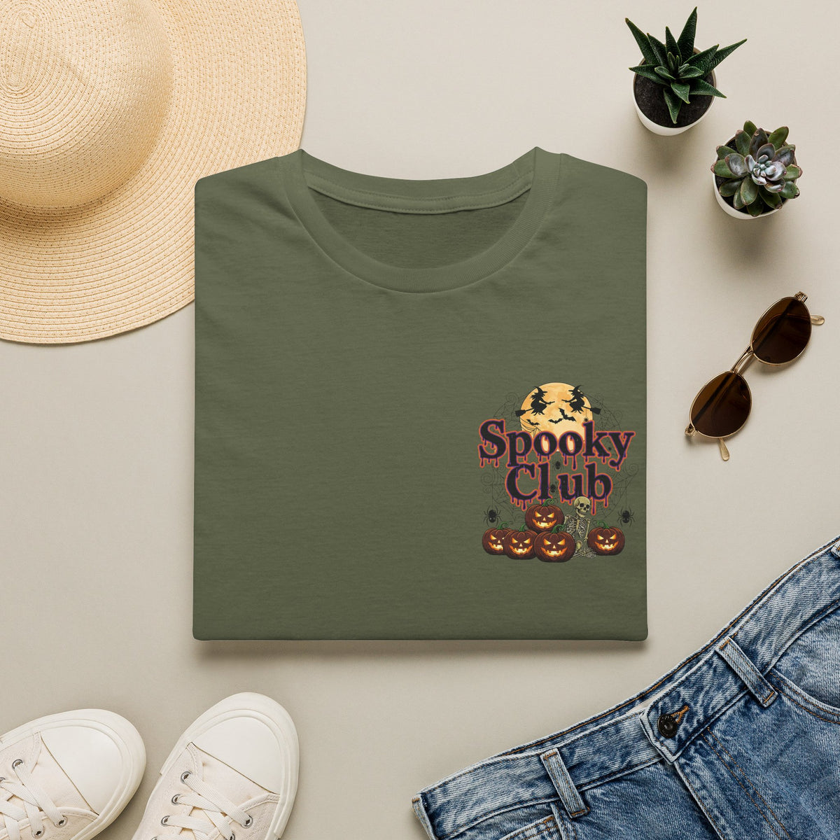 Spooky Club T-Shirt — Halloween Pumpkin Graphic Tee