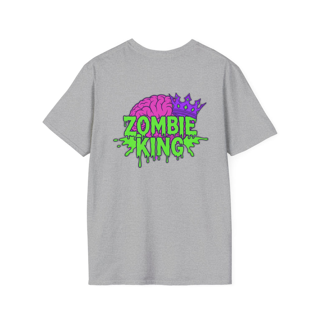 Zombie King T-Shirt — Retro Neon Graphic Tee