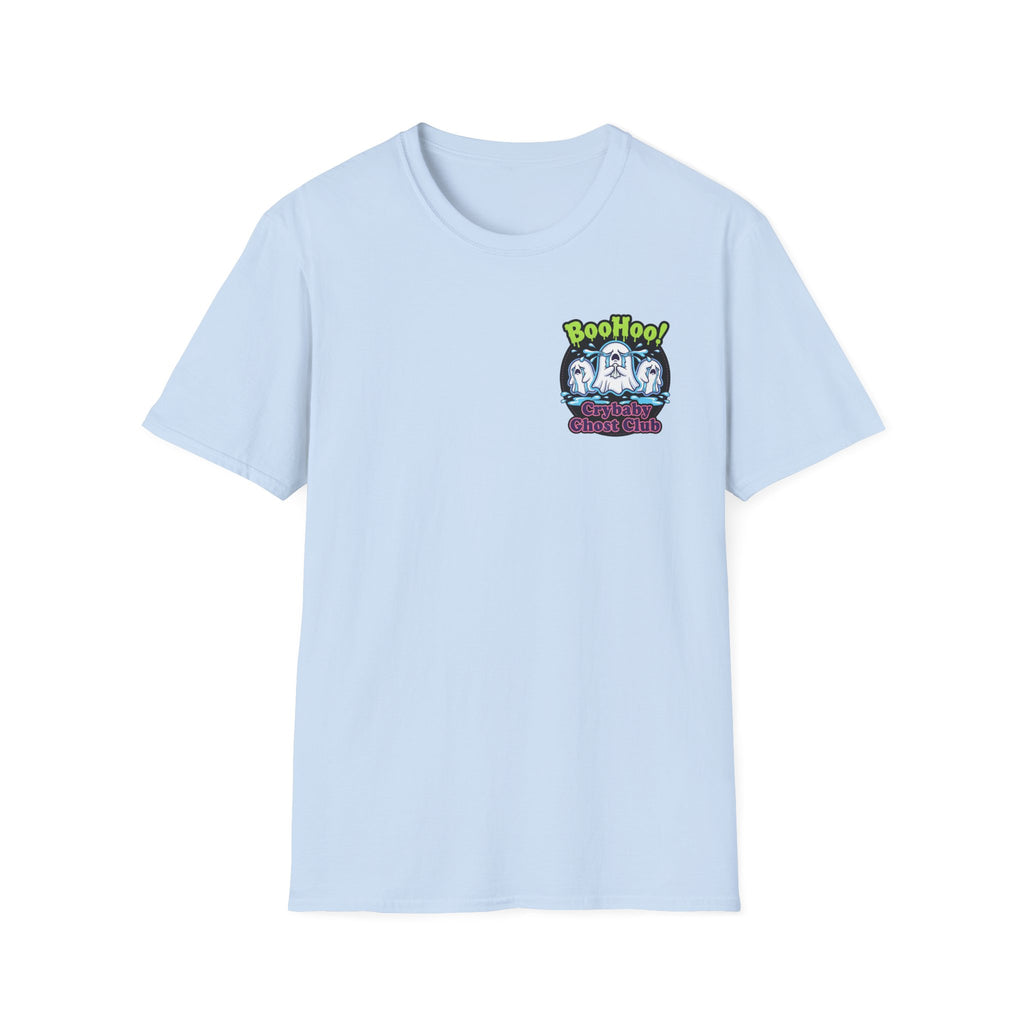 Ghost Club Tee — "BooHoo!" Haunted Crew Graphic T-Shirt