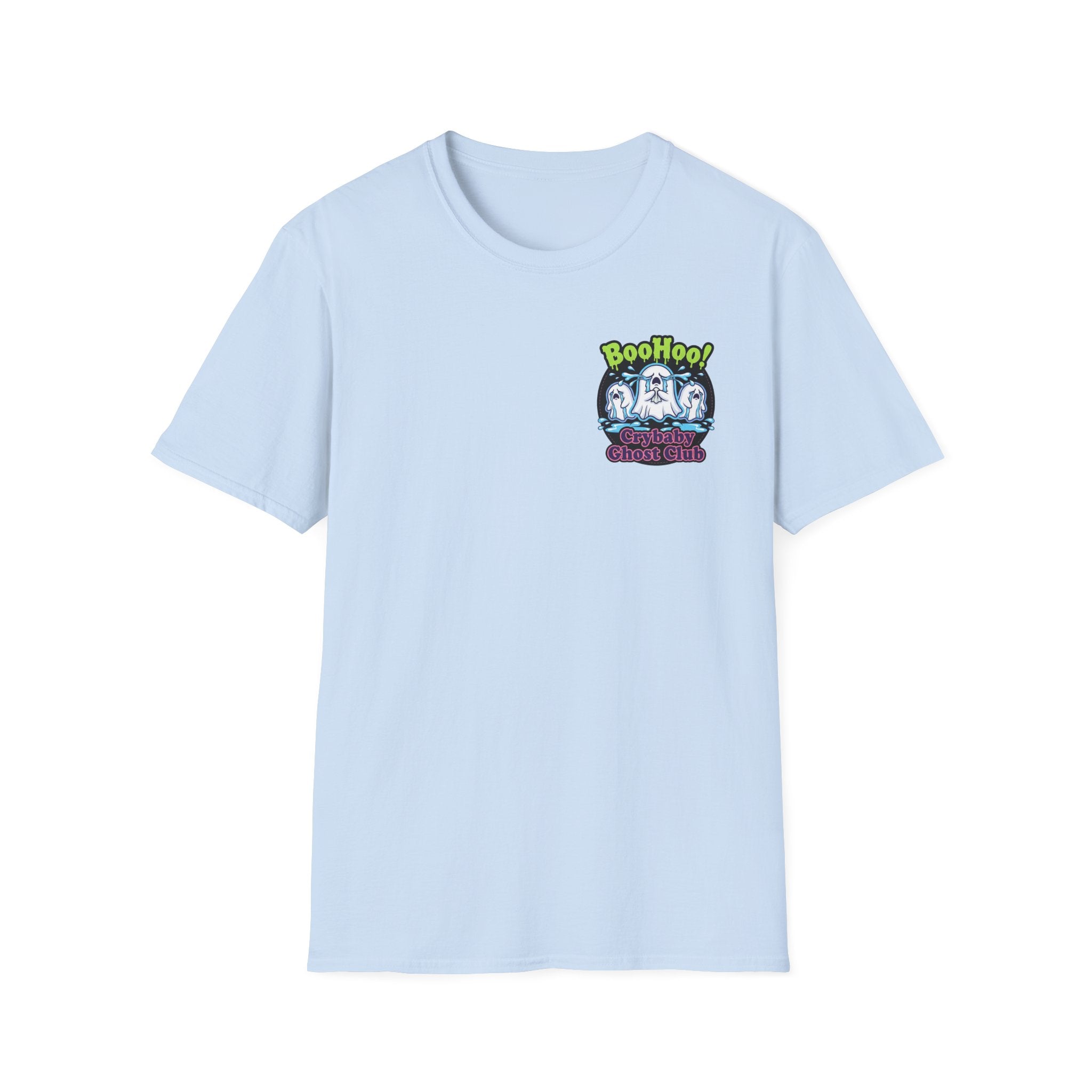 Ghost Club Tee — "BooHoo!" Haunted Crew Graphic T-Shirt