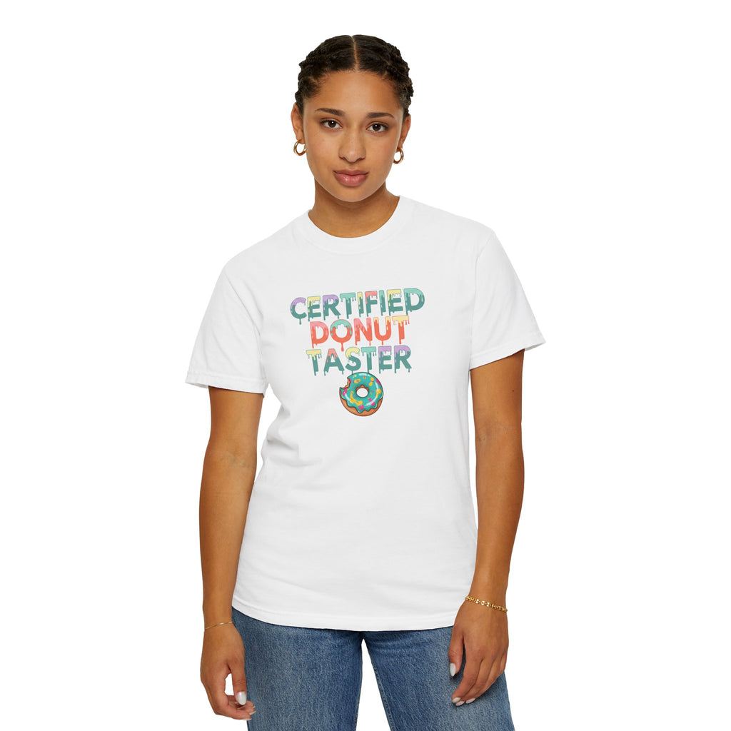 Certified Donut Taster T-Shirt | Funny Food Lover Tee | Cute Bakery Gift for Her