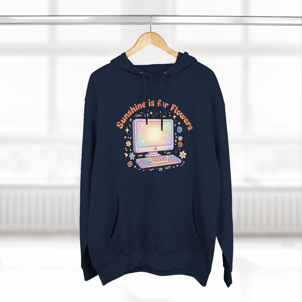 Sunshine Is For Flowers Computer Hoodie — Pastel Gamer Fleece