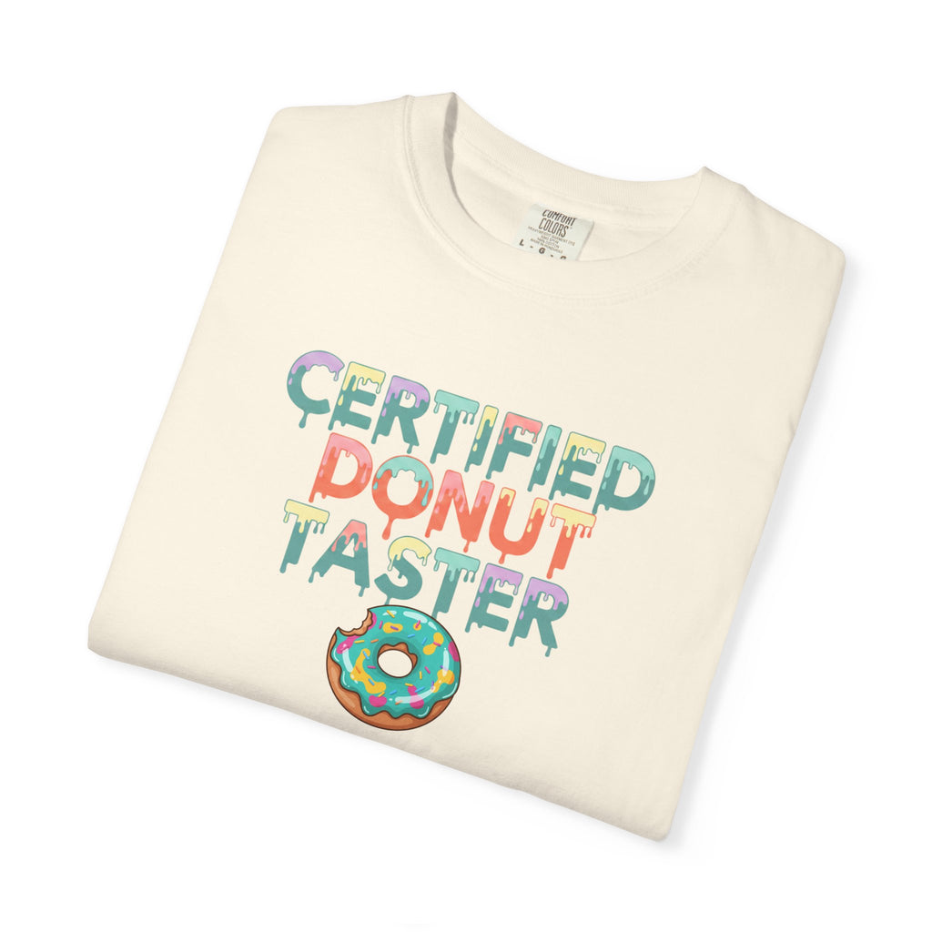 Certified Donut Taster T-Shirt | Funny Food Lover Tee | Cute Bakery Gift for Her