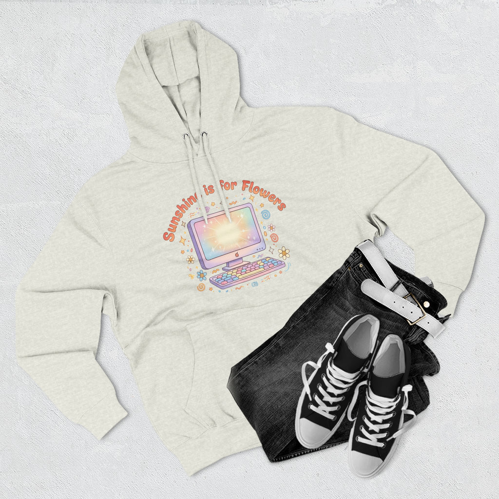Sunshine Is For Flowers Computer Hoodie — Pastel Gamer Fleece