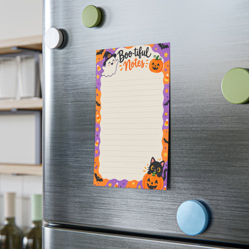 Boo-tiful Notes Halloween Notepad — Lined Ghost, Cat & Pumpkin Memo Pads