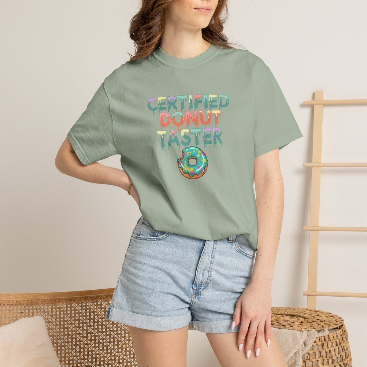 Certified Donut Taster T-Shirt | Funny Food Lover Tee | Cute Bakery Gift for Her