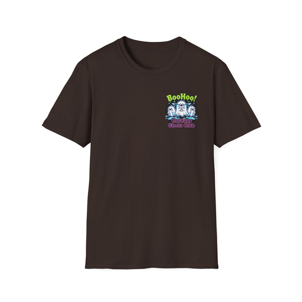 Ghost Club Tee — "BooHoo!" Haunted Crew Graphic T-Shirt