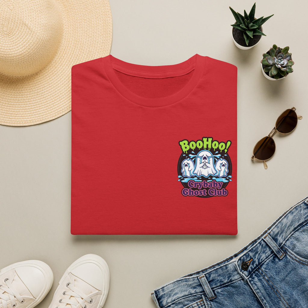 Ghost Club Tee — "BooHoo!" Haunted Crew Graphic T-Shirt